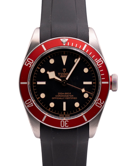 2021  Tudor Black Bay 41MM Black Dial Rubber Strap (79230R)