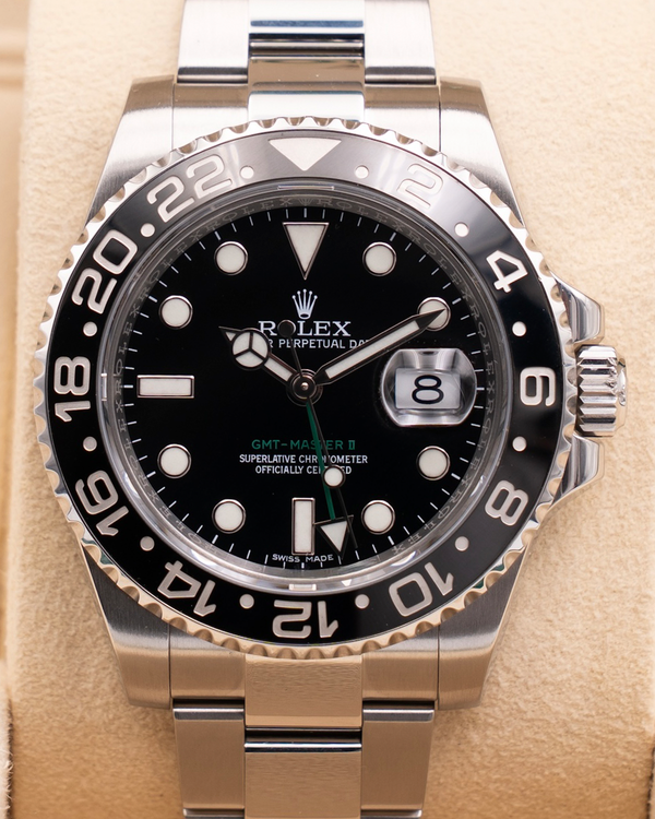 2017 Rolex GMT-Master II 40MM Black Dial Oyster Bracelet (116710LN)