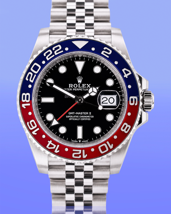2024 Rolex GMT-Master II "Pepsi" 40MM Black Dial Jubilee Bracelet (126710BLRO)
