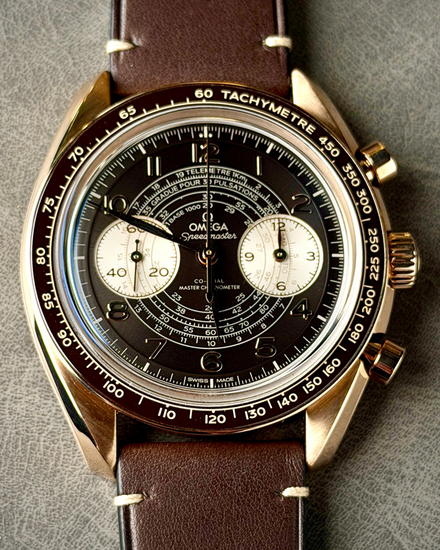 2023 Omega Speedmaster Chronoscope 43MM Brown Dial Leather Strap (329.92.43.51.10.001)