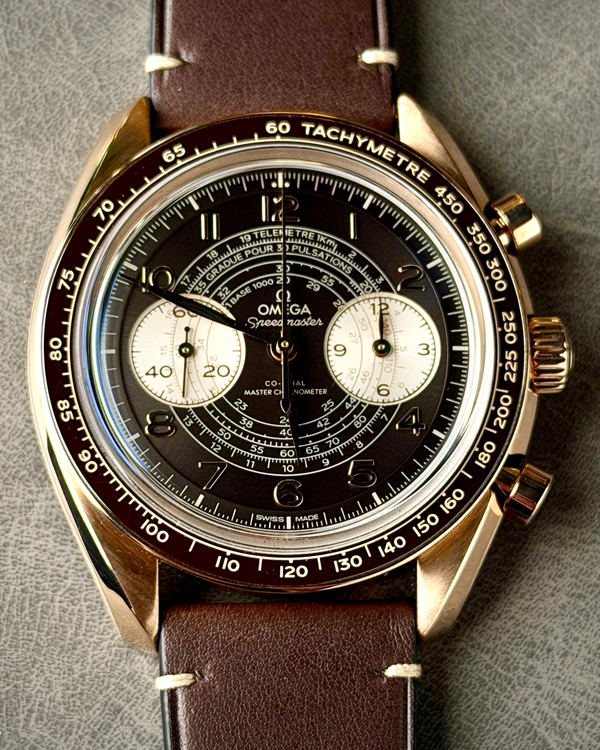 2023 Omega Speedmaster Chronoscope 43MM Brown Dial Leather Strap (329.92.43.51.10.001)