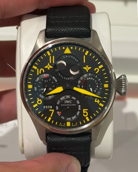 IWC Schaffhausen Pilot Perpetual Calendar "Boutique Miami" L.E. 46.2MM Black Dial Leather Strap (IW502640)