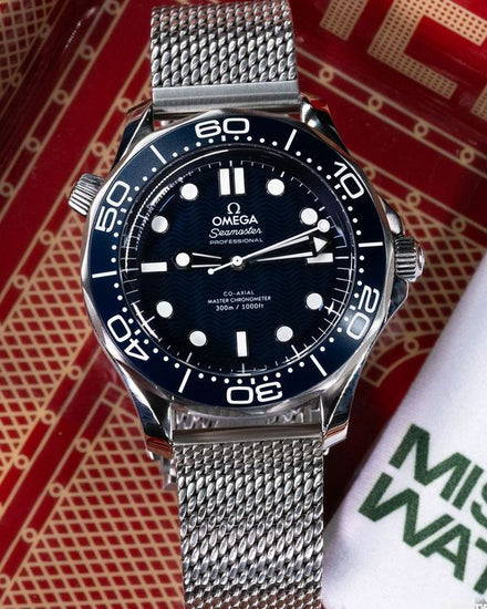 2025 Omega Seamaster Diver 300M "James Bond 60th Anniversary" 42MM Blue Dial Steel Bracelet (210.30.42.20.03.002)