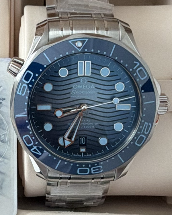 2026 Omega Seamaster Diver 300M "Summer Blue" 42MM Blue Dial Steel Bracelet (210.30.42.20.03.003)