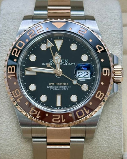 2019 Rolex GMT-Master II "Rootbeer" 40MM Black Dial Two-Tone Oyster Bracelet (126711CHNR)