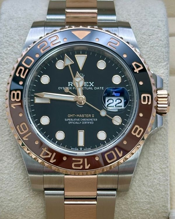 2019 Rolex GMT-Master II "Rootbeer" 40MM Black Dial Two-Tone Oyster Bracelet (126711CHNR)