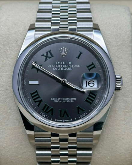 2025 Rolex Datejust "Wimbledon" 36MM Slate Dial Jubilee Bracelet (126200)