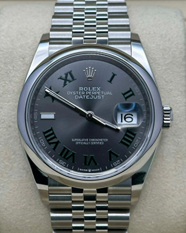2025 Rolex Datejust "Wimbledon" 36MM Slate Dial Jubilee Bracelet (8355)