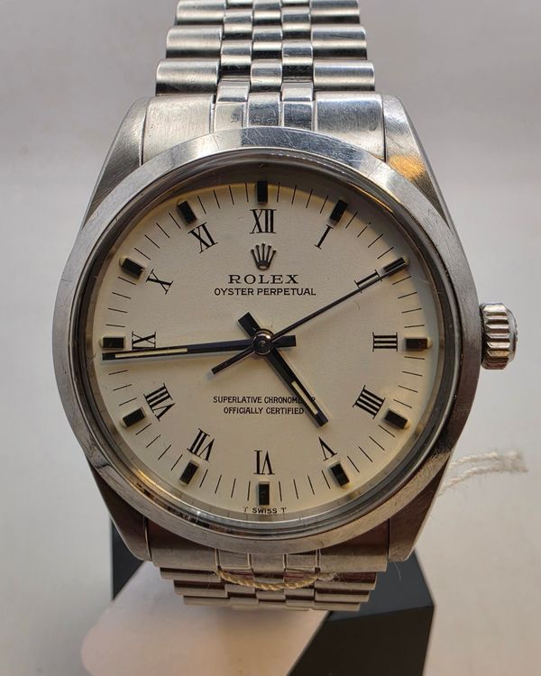 1988 Rolex Oyster Perpetual 34MM White Dial Jubilee Bracelet (1002)