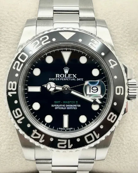Rolex GMT-Master II 40MM Black Dial Oyster Bracelet (116710LN)