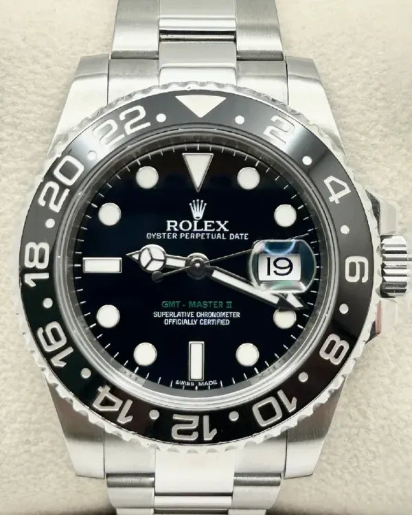 Rolex GMT-Master II 40MM Black Dial Oyster Bracelet (116710LN)