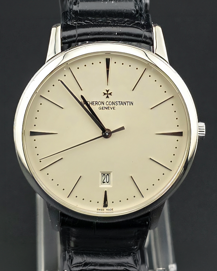 2020 Vacheron Constantin Patrimony Contemporary 40MM Silver Dial Leather Strap (85180/000G-9230)
