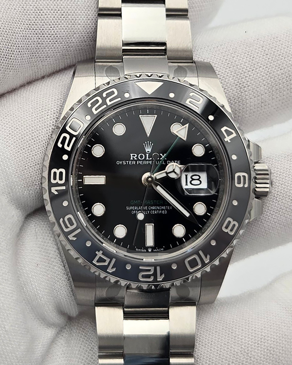 2026 Rolex GMT-Master II "Bruce Wayne" 40MM Black Dial Oyster Bracelet (126710GRNR)