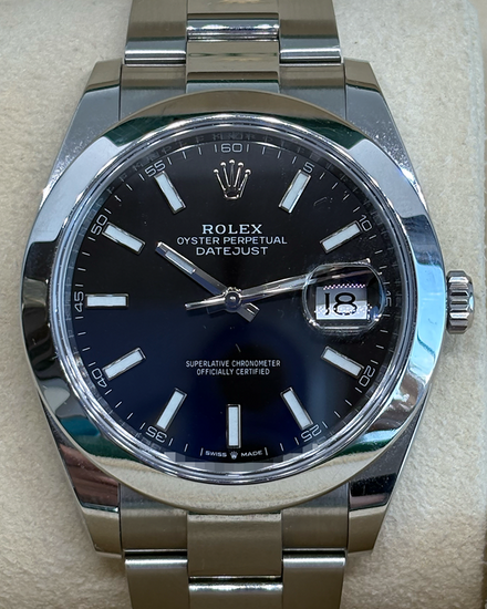 2019 Rolex Datejust 41MM Black Dial Oyster Bracelet (126300)