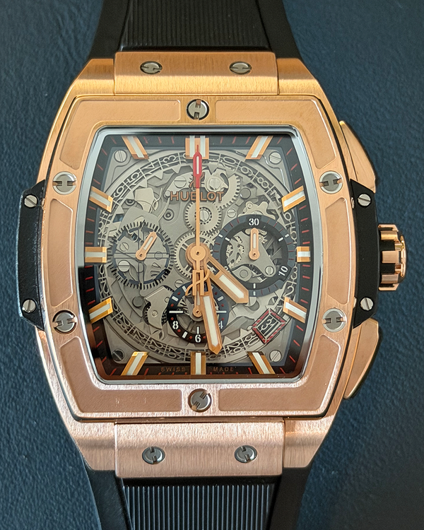 2019 Hublot Spirit of Big Bang 42MM Skeleton Dial Leather Strap (641.OX.0183.LR)