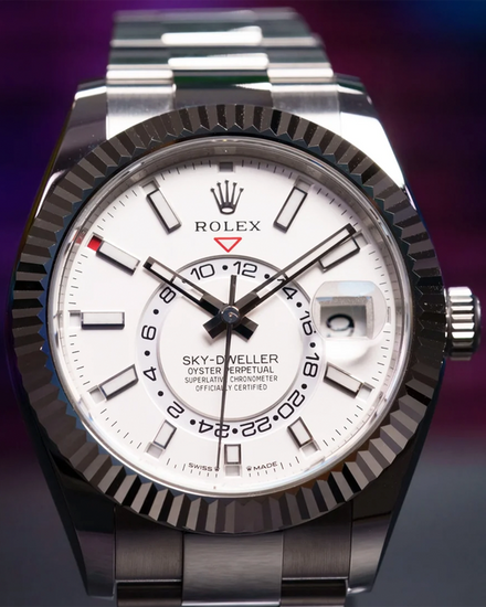 2025 Rolex Sky-Dweller 42MM White Dial Oyster Bracelet (336934)