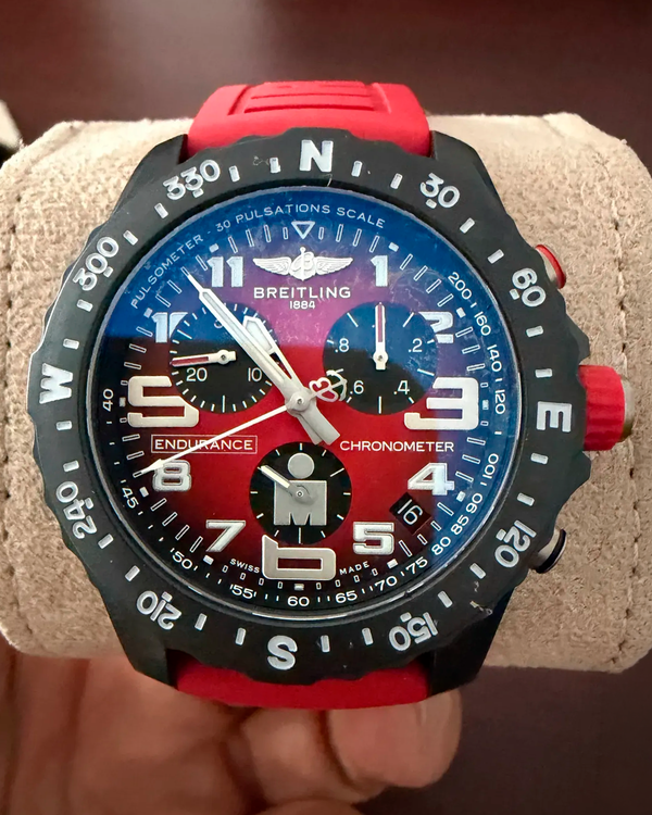 No Reserve - 2026 Breitling Endurance Pro 44MM Quartz Black Dial Rubber Strap (X82310)