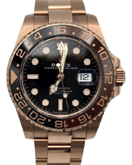 2023 Rolex GMT-Master II "Rootbeer" 40MM Black Dial Rose Gold Oyster Bracelet (126715CHNR)
