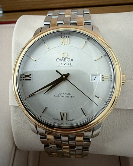 2026 Omega De Ville Prestige 36.8MM Silver Dial Two-Tone Bracelet (424.20.37.20.02.001)