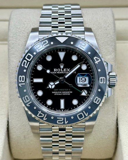 2025 Rolex GMT-Master II "Bruce Wayne" 40MM Black Dial Jubilee Bracelet (126710GRNR)