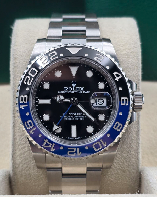 2017 Rolex GMT-Master II "Batman" 40MM Black Dial Oyster Bracelet (116710BLNR)