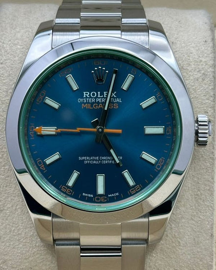 2022 Rolex Milgauss 40MM Blue Dial Oyster Bracelet (116400GV)