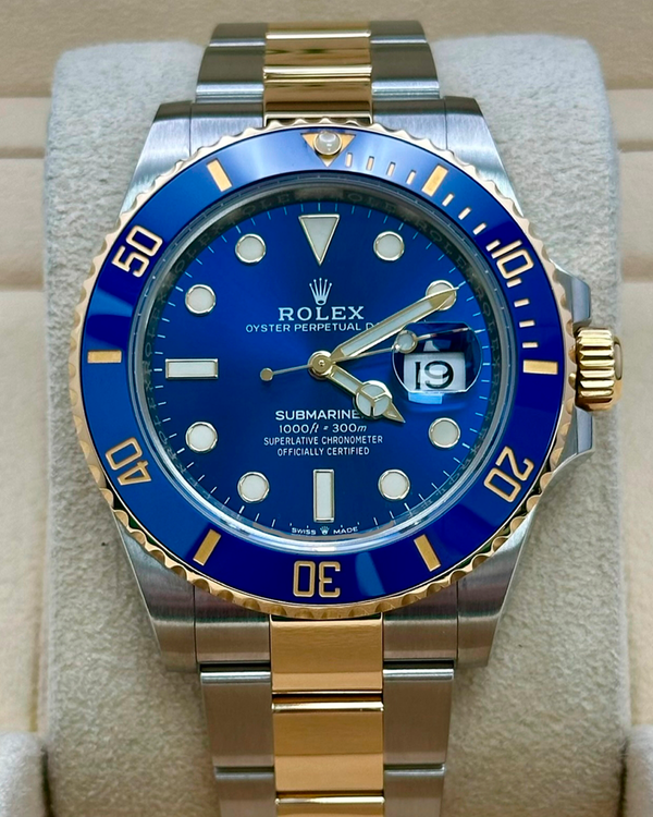 2021 Rolex Submariner Date "Bluesy" 41MM Blue DIal Two-Tone Oyster Bracelet (126613LB)