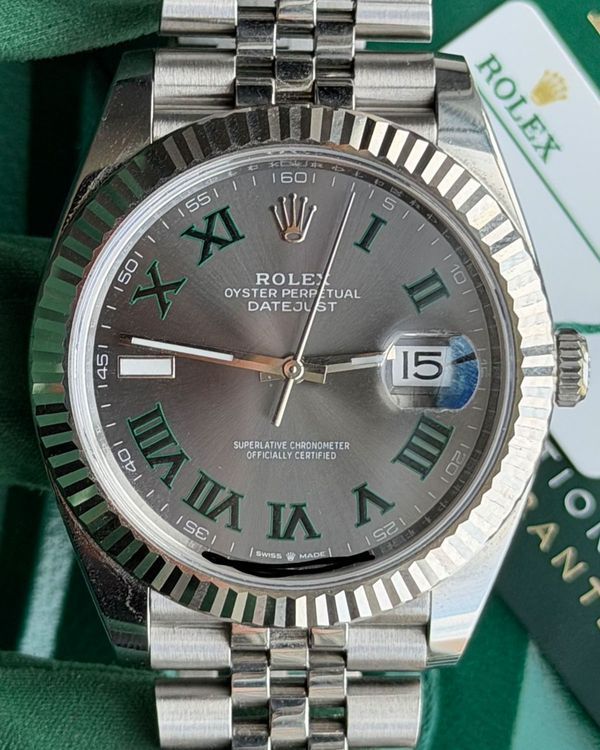 2026 Rolex Datejust "Wimbledon" 41MM Slate Dial Jubilee Bracelet (126334)