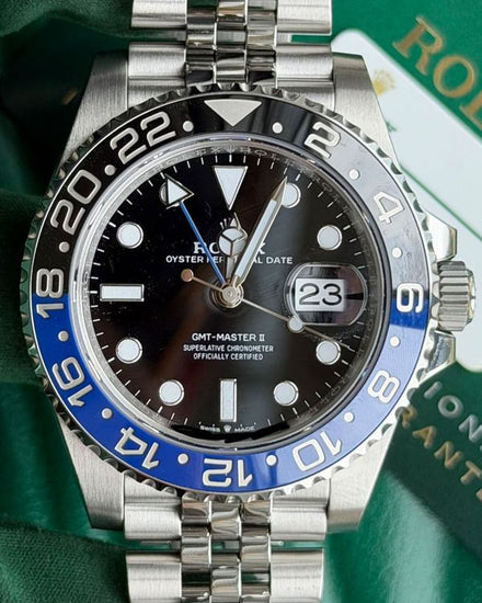 2023 Rolex GMT-Master II "Batgirl" 40MM Black Dial Jubilee Bracelet (126710BLNR)