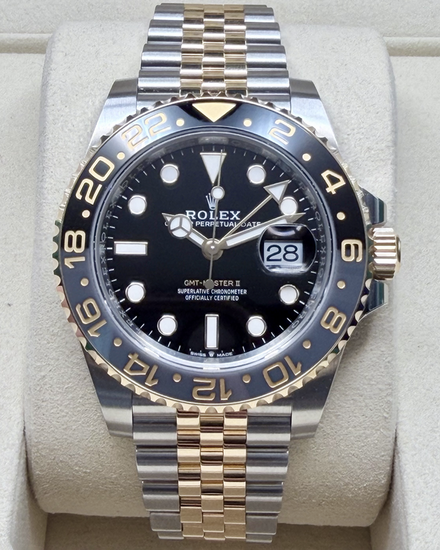2026 Rolex GMT-Master II "Bumblebee" 40MM Black Dial Two-Tone Jubilee Bracelet (126713GRNR)