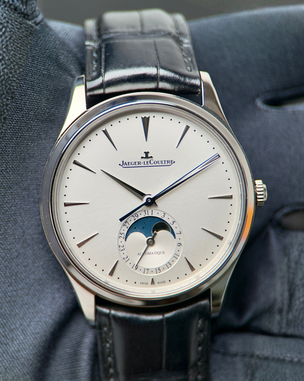 2022 Jaeger-LeCoultre Master Ultra Thin Moonphase 39MM Silver Dial Leather Strap (Q1368430)