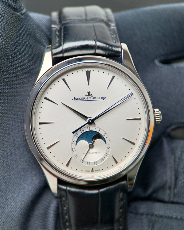 2022 Jaeger-LeCoultre Master Ultra Thin Moonphase 39MM Silver Dial Leather Strap (Q1368430)
