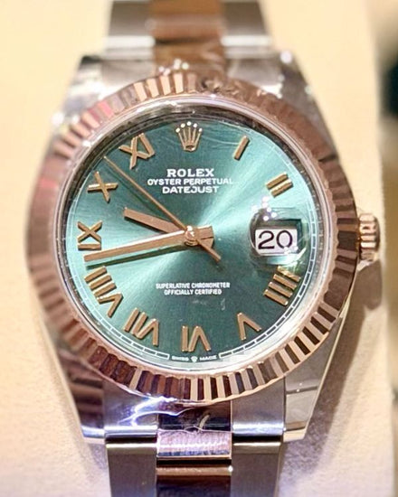 2026 Rolex Datejust 41MM Mint Green Dial Two-Tone Oyster Bracelet (126331)