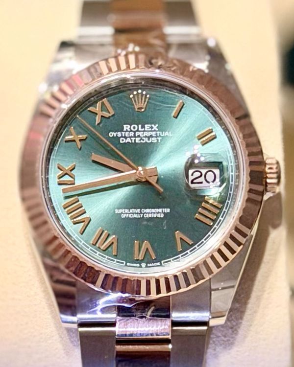 2026 Rolex Datejust 41MM Green Dial Two-Tone Jubilee Bracelet (126331)