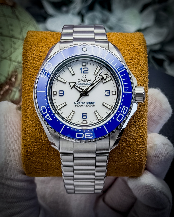 2023 Omega Seamaster Planet Ocean 6000M Ultra Deep 45.5MM White Dial Steel Bracelet (215.30.46.21.04.001)