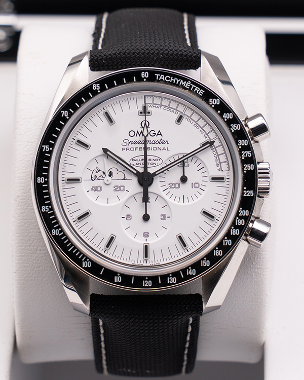 2016 Omega Speedmaster Professional Moonwatch "45th Anniversary Series Silver Snoopy Award" L. E. 42MM White Dial Textile Strap (311.32.42.30.04.003)