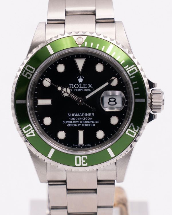 2008 Rolex Submariner Date "Kermit" 40MM Black Dial Oyster Bracelet (16610LV)
