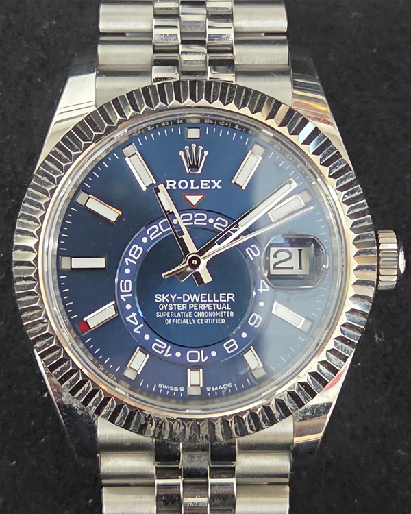 Rolex Sky-Dweller 42MM Blue Dial Jubilee Bracelet (326934)