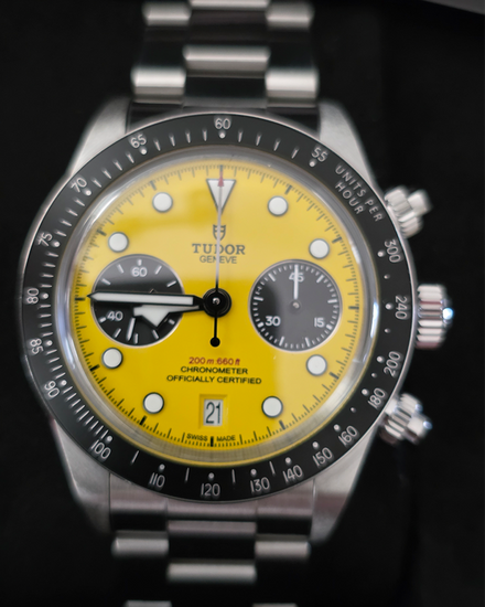 2026 Tudor Black Bay Chrono "Bumblebee" 39MM Yellow Dial Steel Bracelet (79310N)