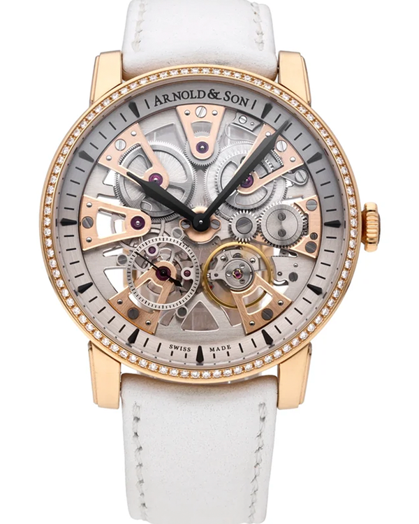 (HOLD) Arnold & Son Nebula L. E. 41.5MM Skeleton Dial Leather Strap (1NEMR.R01A.D139A)