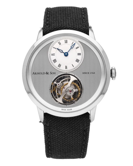 Arnold & Son UTTE Tourbillon "Palladium" L.E. 40MM Grey Dial Textile Strap (1UTAG.S04A.C121G)