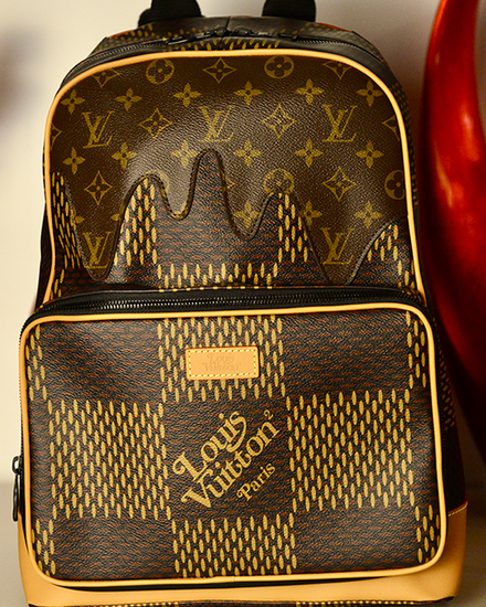 Louis Vuitton Bag x Nigo Campus Backpack 16IN x 13IN x 5IN Giant Brown Damier Ebene & Monogram Canvas Textile Straps (Backpack)