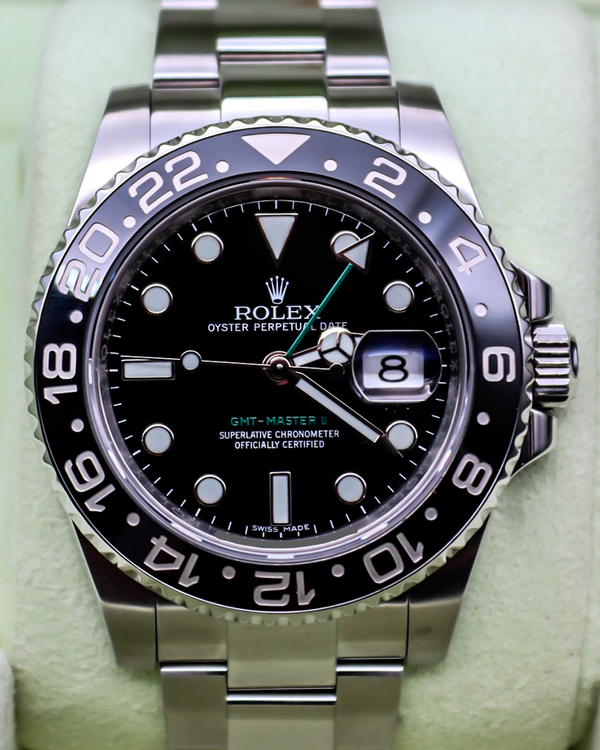 2014 Rolex GMT-Master II 40MM Black Dial Oyster Bracelet (116710LN)