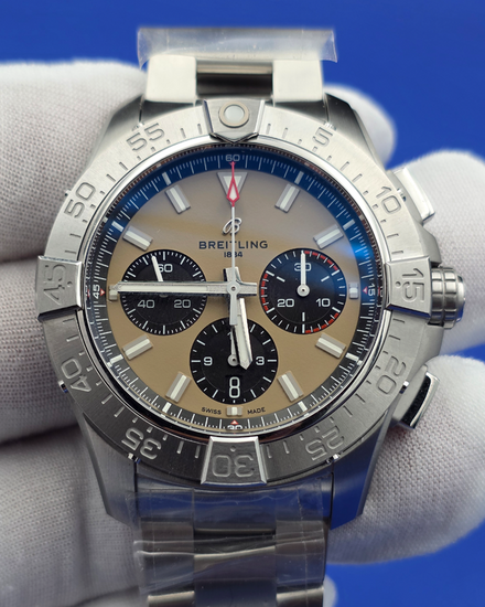 2026 Breitling Avenger B01 Chronograph 44MM Beige Dial Steel Bracelet (AB0147101A1A1)