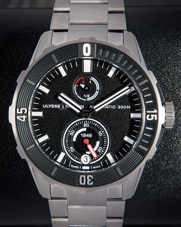 2025 Ulysse Nardin Diver 44MM Black Dial Steel Bracelet (1183-170-7M/92)