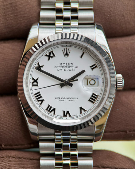 2007 Rolex Datejust 36MM White Dial Jubilee Bracelet (116234)