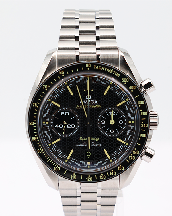 No Reserve - Omega Speedmaster Super Racing 44.25MM Black Dial Steel Bracelet (329.30.44.51.01.003)