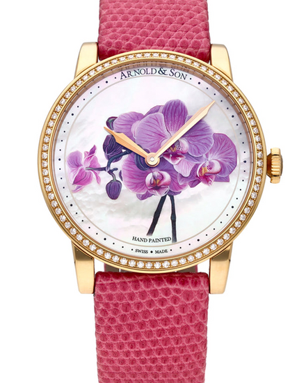 Arnold & Son HM "Orchid" L.E. 41MM Mother Of Pearl Dial Leather Strap (1LCMP.M04A.L513A)