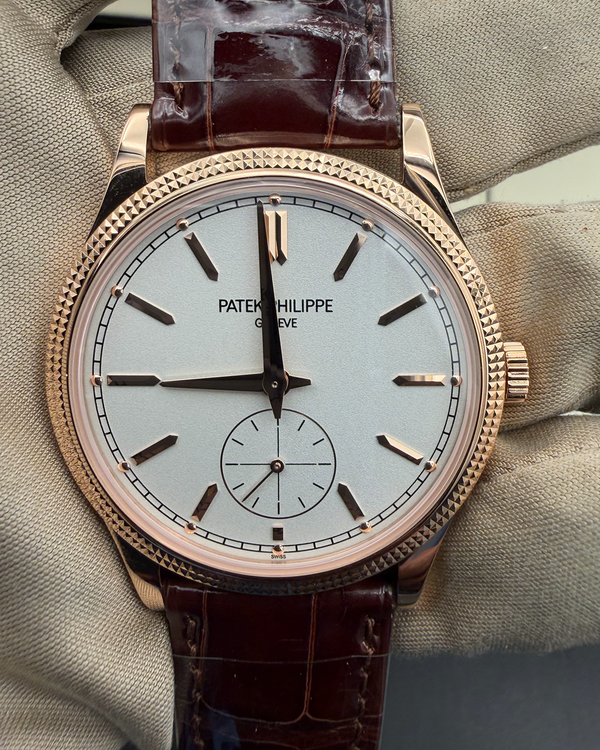 2026 Patek Philippe Calatrava 39MM Silver Dial Leather Strap (6119R-001)