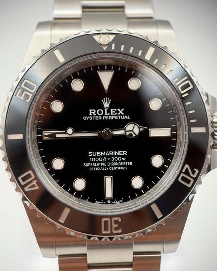 No Reserve - 2025 Rolex Submariner No-Date 41MM Black Dial Oyster Bracelet (124060)